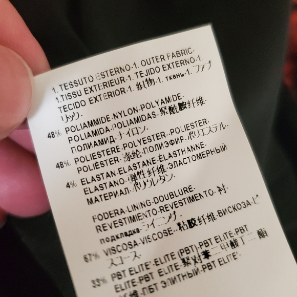 Authentic Versace Collection red/black cutout triangle sheath dress size 46/10 - Picture 13 of 14